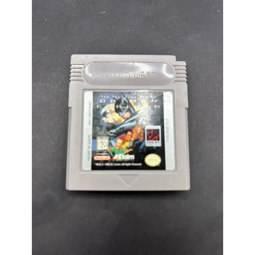 Game Boy Color CGB-001 Black Purple Back Working & Batman Forever Read
